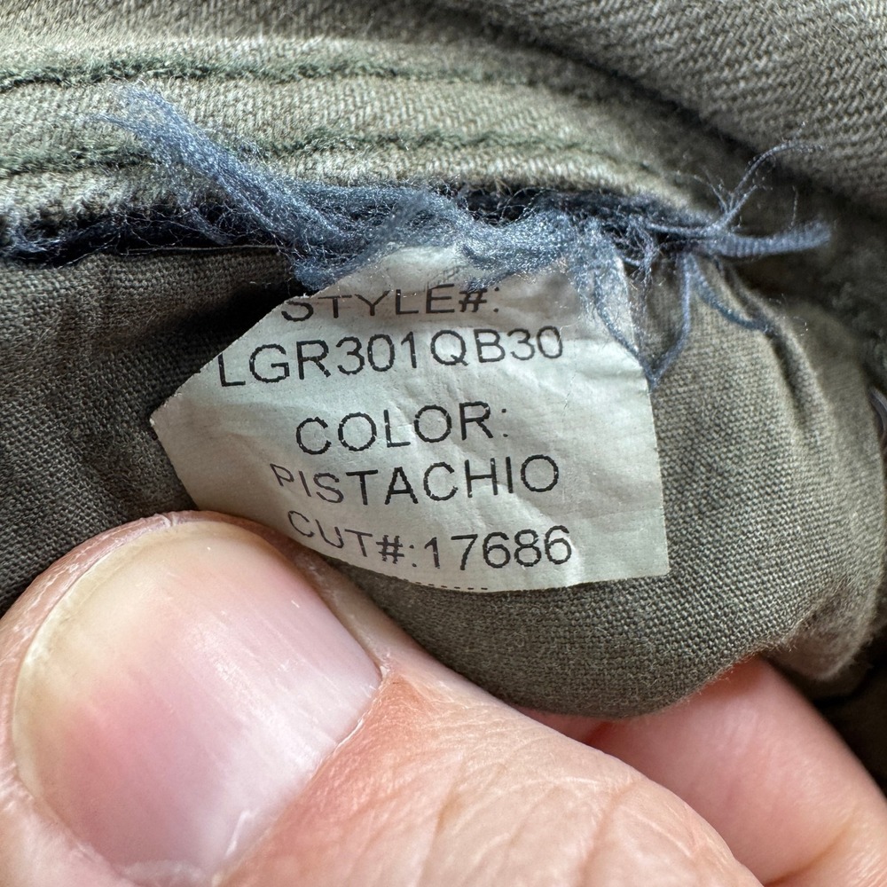 Liverpool Mens Pants Relaxed Straight Pistachio Green 36x30 Stretch Twill Casual - Picture 7 of 9